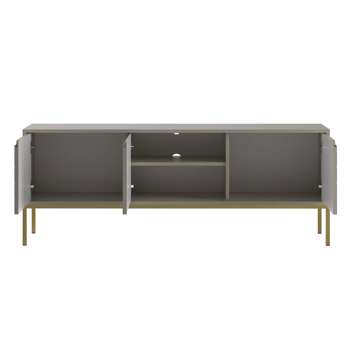 Meuble TV 3 portes 151 cm Daria Cachemire - vue 3