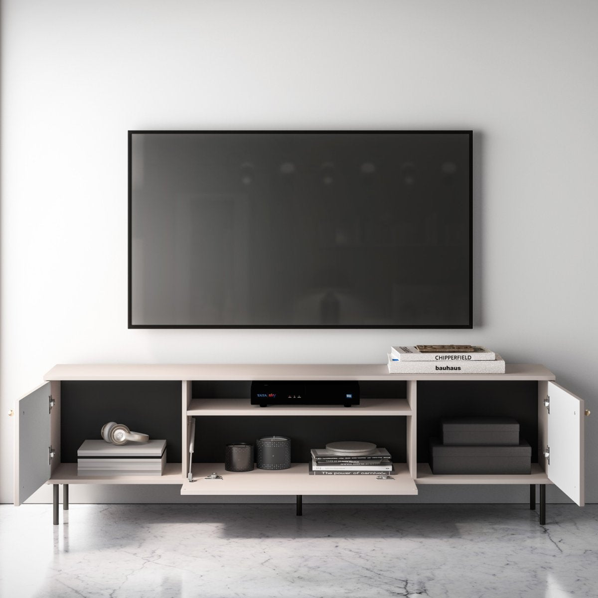 Meuble TV 3 portes 180 cm Nova Cachemire - vue 4