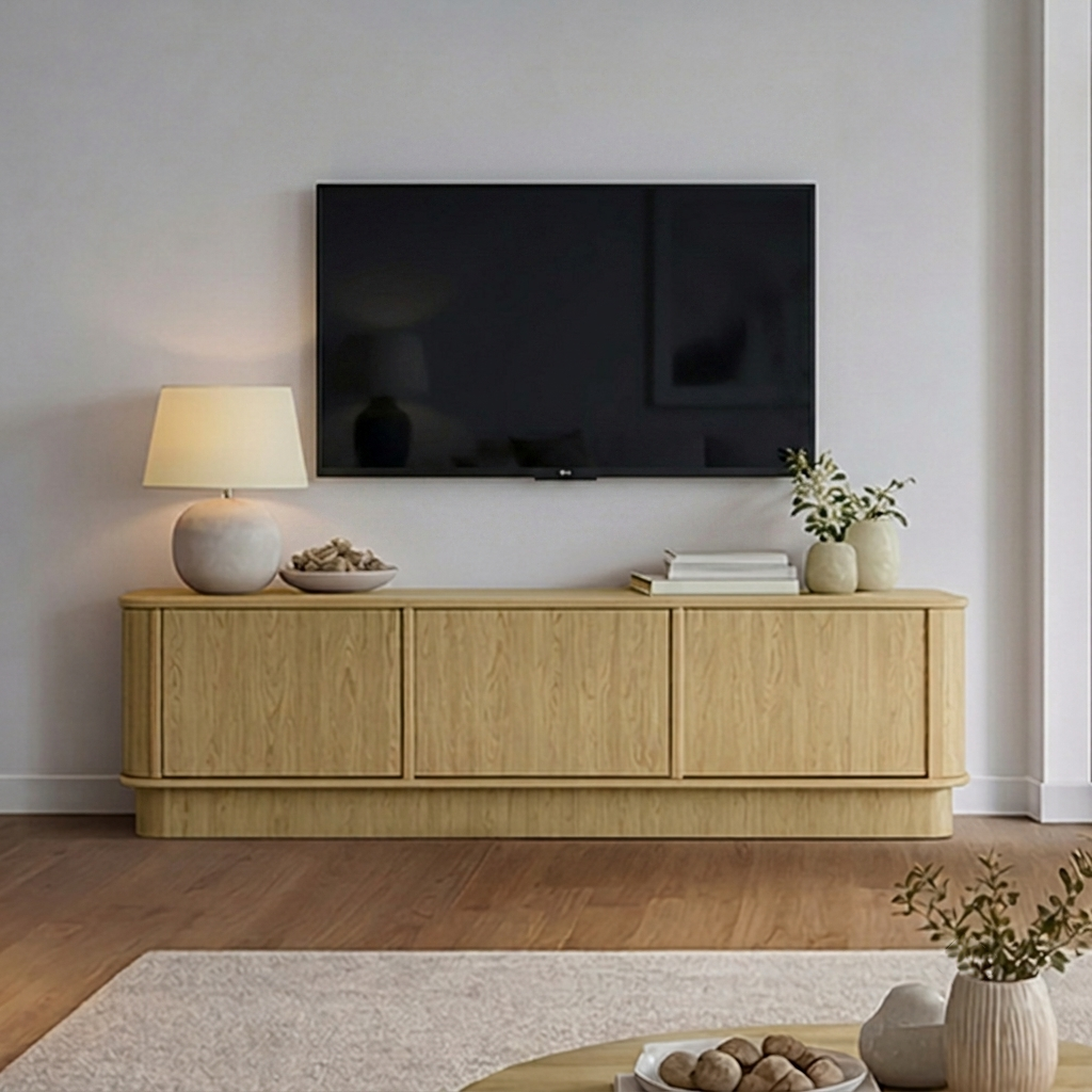 Meuble TV 3 portes Halina Bois - vue 3
