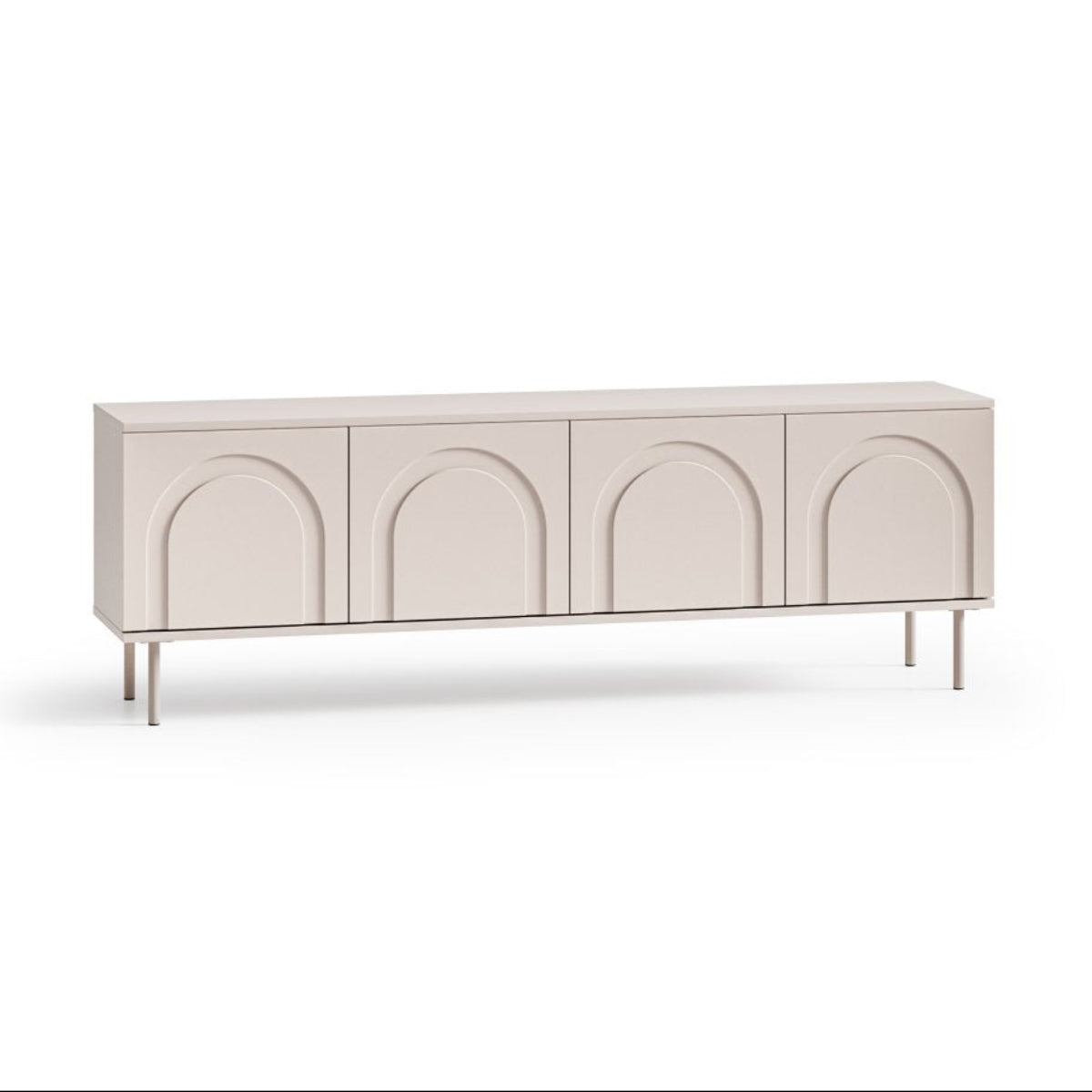 Meuble TV 4 portes 160 cm Délia Cachemire