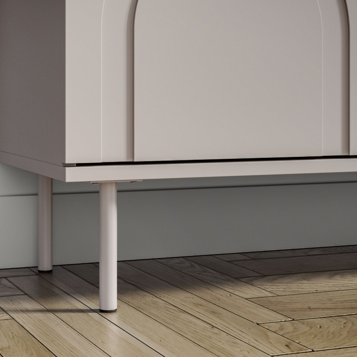 Meuble TV 4 portes 160 cm Délia Cachemire - vue 7