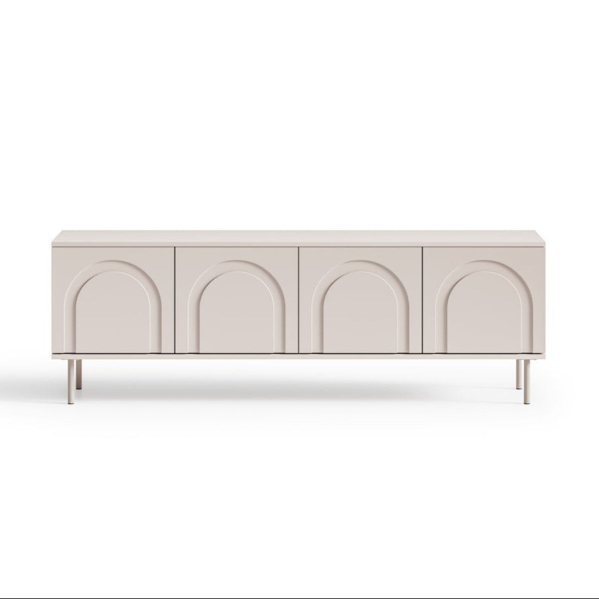 Meuble TV 4 portes 160 cm Délia Cachemire - vue 8