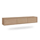 Meuble TV mural 3 portes 180 cm Idra Bois