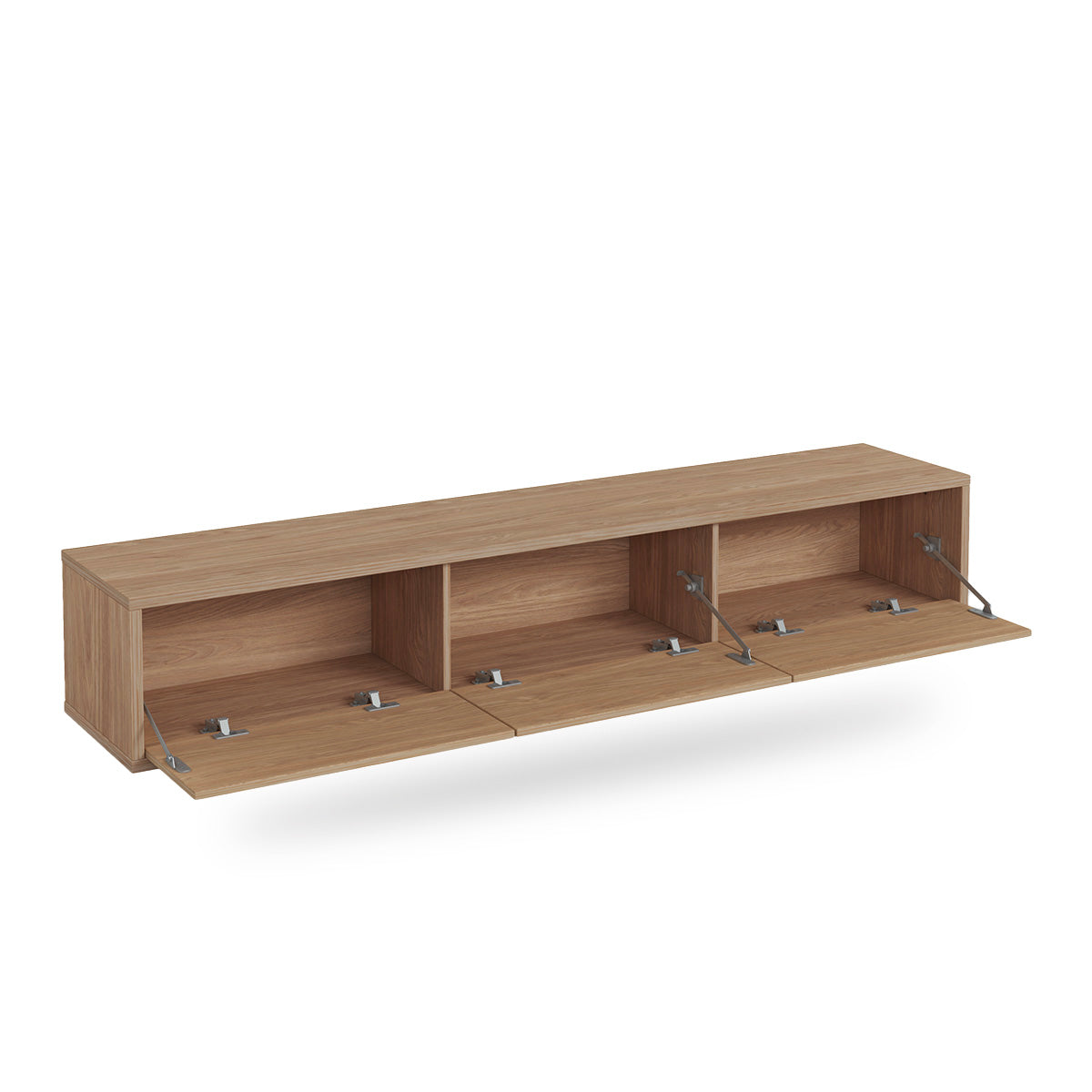 Meuble TV mural 3 portes 180 cm Idra Bois - vue 7