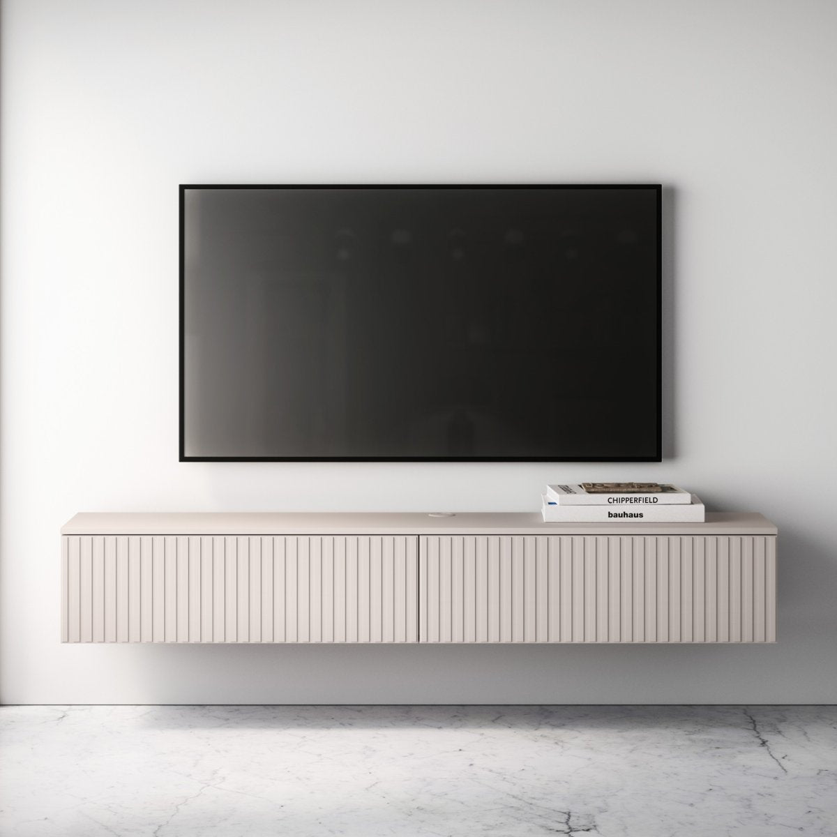 Meuble TV mural 2 portes 180 cm Nova Cachemire - vue 2