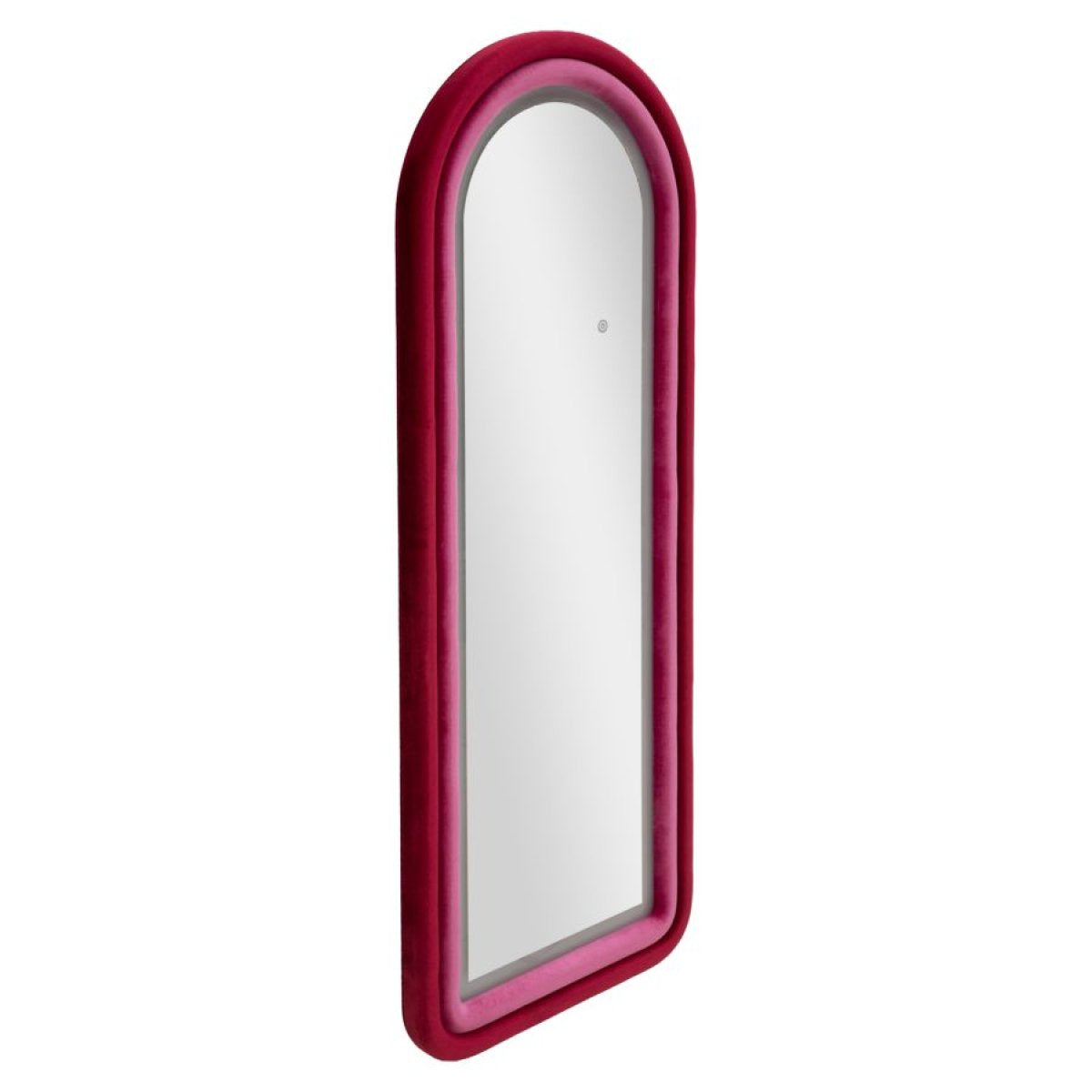 Miroir mural arqué 60x160 cm LED inclus Sabrina Velours Rose - vue 3
