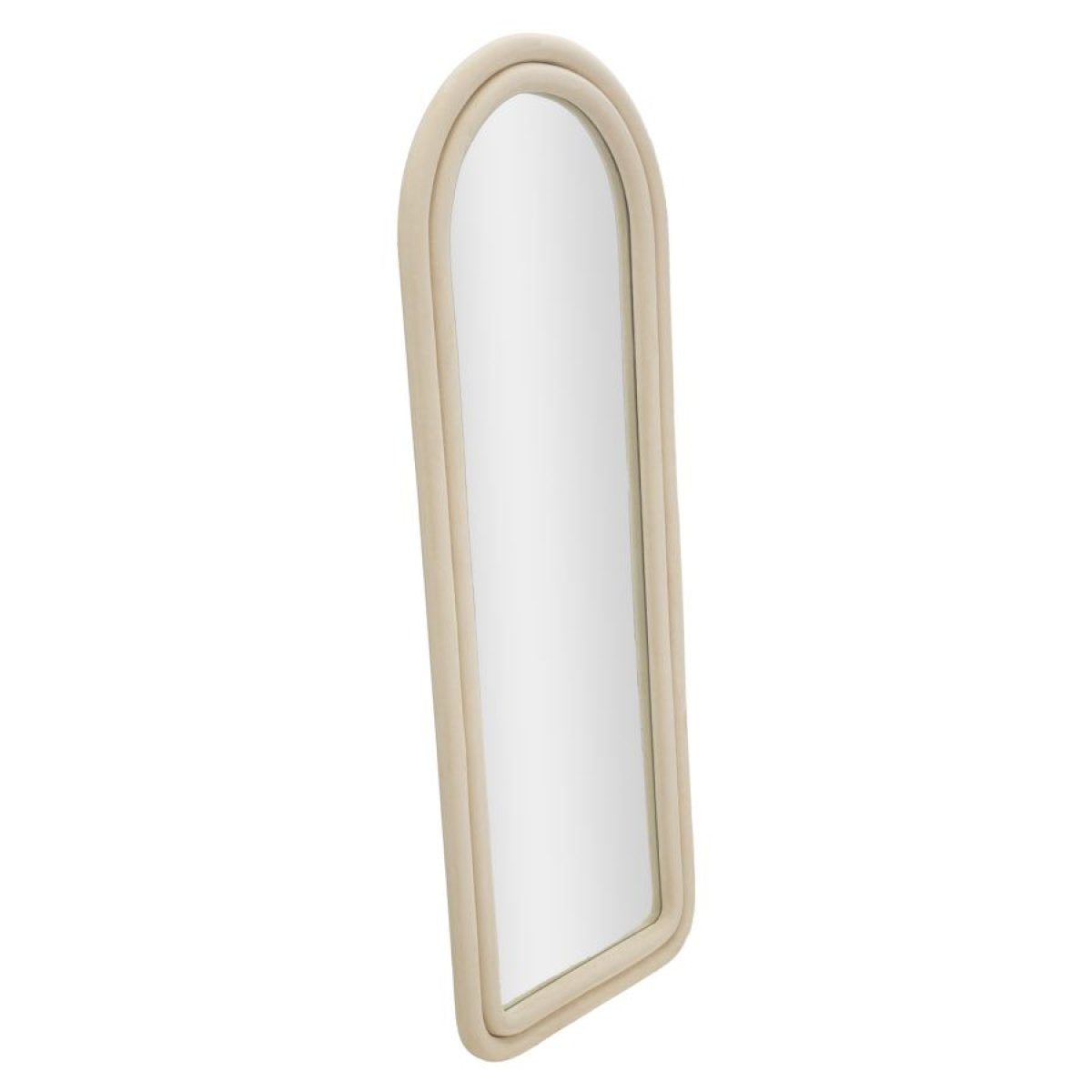 Miroir mural arqué 60x160 cm Sabrina Velours Crème - vue 3