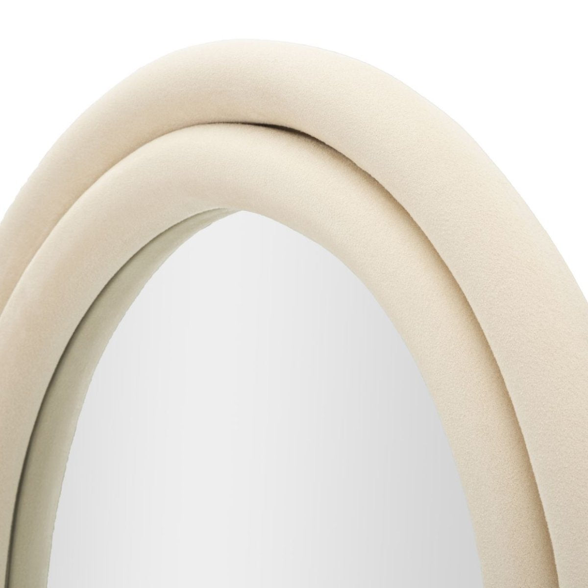 Miroir mural arqué 60x160 cm Sabrina Velours Crème - vue 5