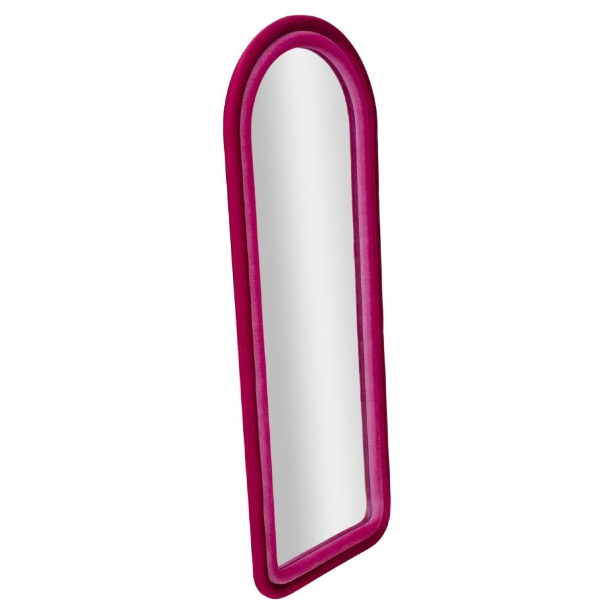 Miroir mural arqué 60x160 cm Sabrina Velours Rose - vue 3