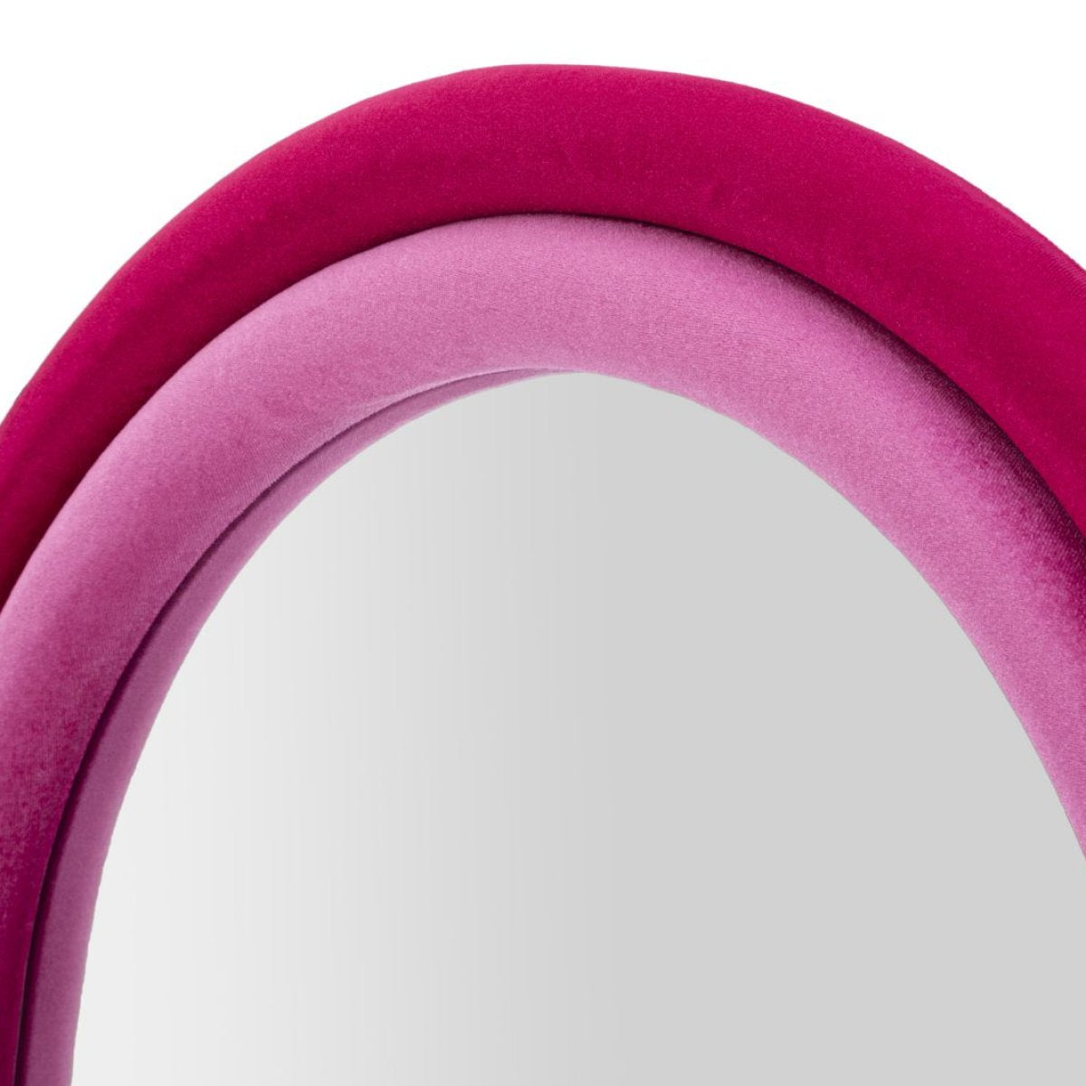 Miroir mural arqué 60x160 cm Sabrina Velours Rose - vue 4