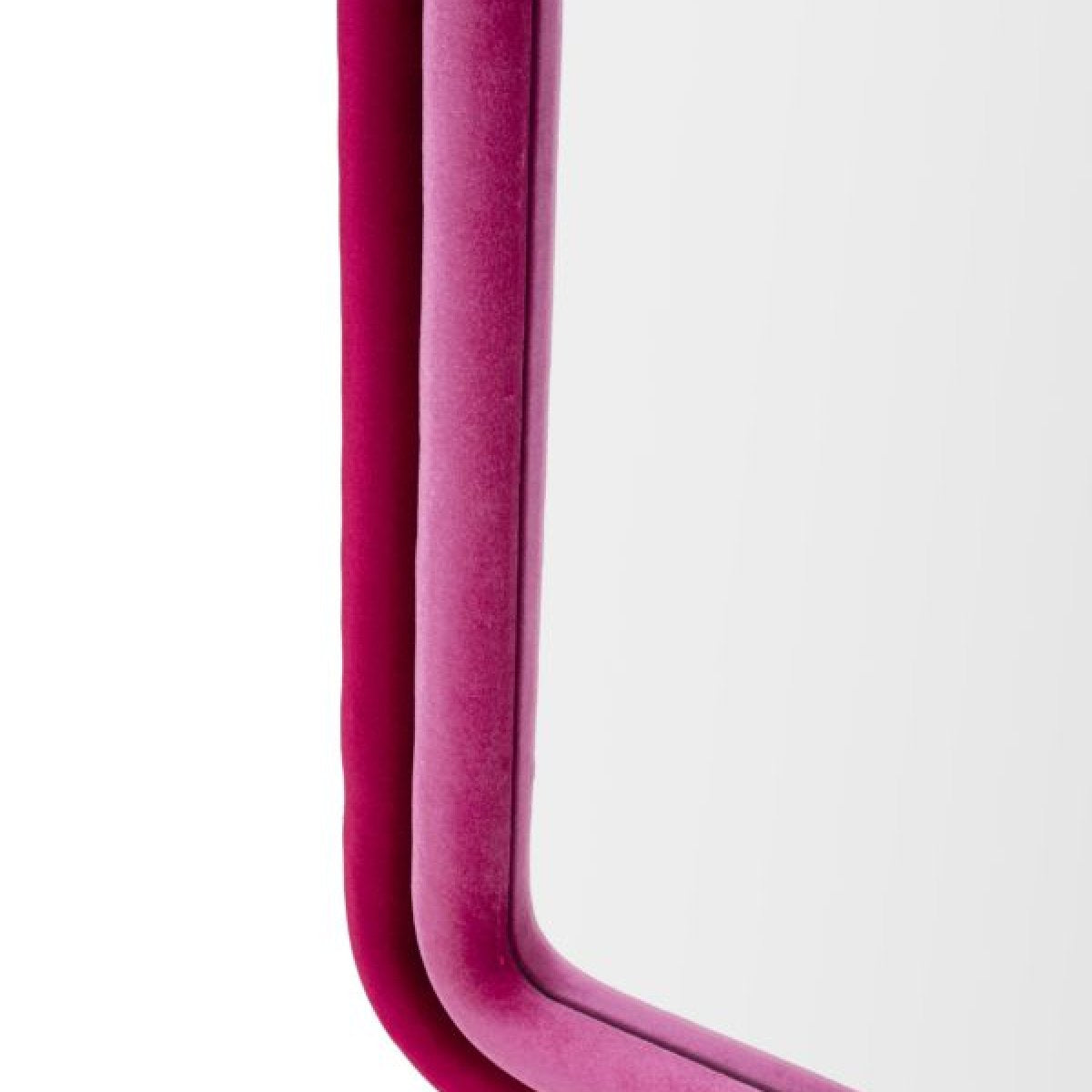 Miroir mural arqué 60x160 cm Sabrina Velours Rose - vue 5