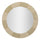 Miroir mural arrondi 90 cm effet travertin Kaël Beige