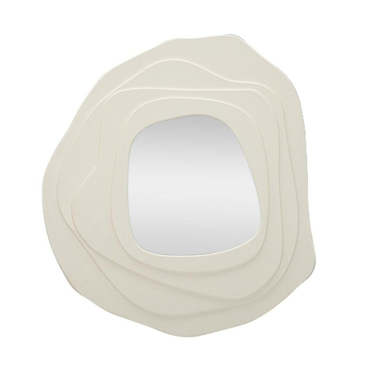 Miroir mural asymétrique 90x97 cm Greta Crème - vue 2