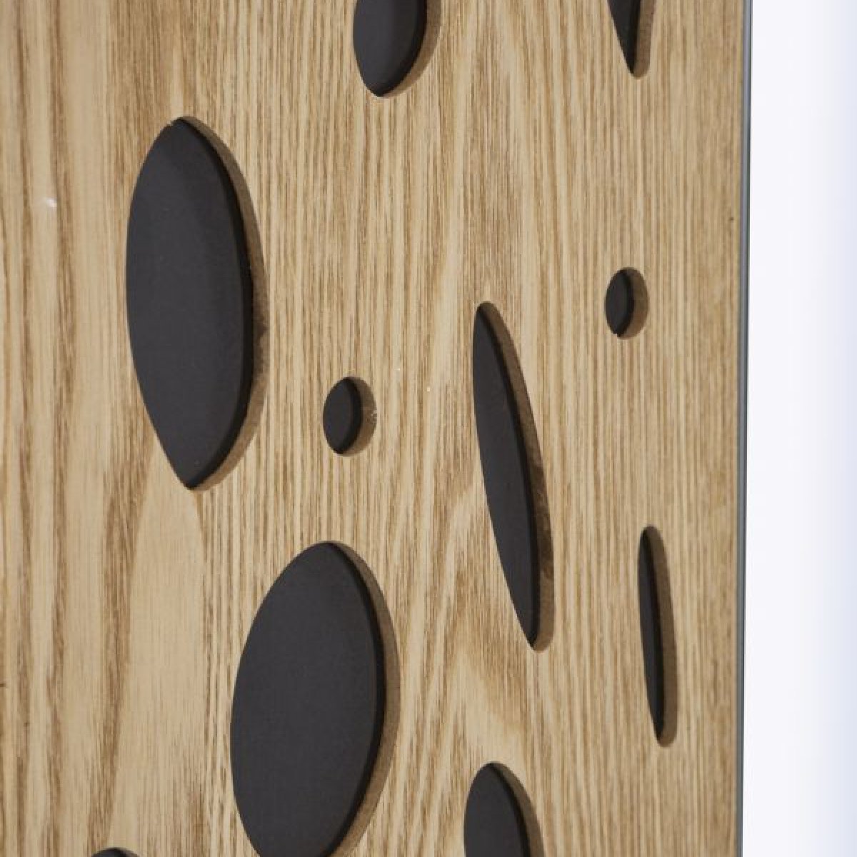 Miroir mural demi-arche 60x90 cm Lazio Bois et Noir - vue 4