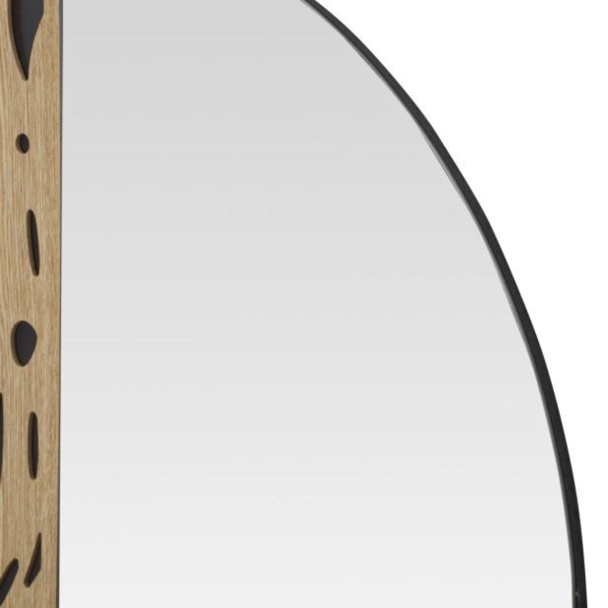 Miroir mural demi-arche 60x90 cm Lazio Bois et Noir - vue 5