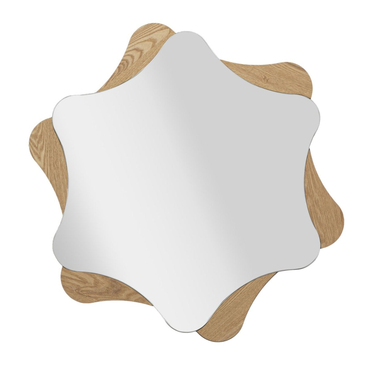 Miroir mural étoile 80cm Luddie Bois - vue 2