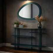 Miroir mural forme asymétrique 71x48 cm Dolly Bleu