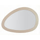 Miroir mural forme asymétrique 71x48 cm Dolly Gris