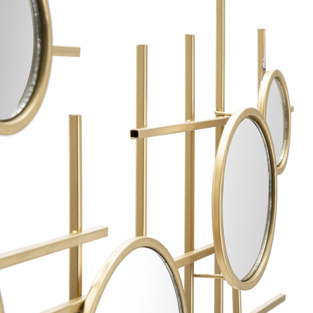 Miroir mural multi-miroirs 117x61 cm Elda Doré - vue 5