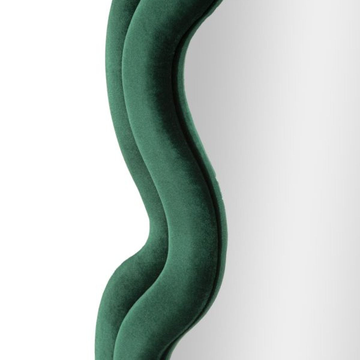 Miroir mural ondulé 60x160 cm Alex Velours Vert - vue 4
