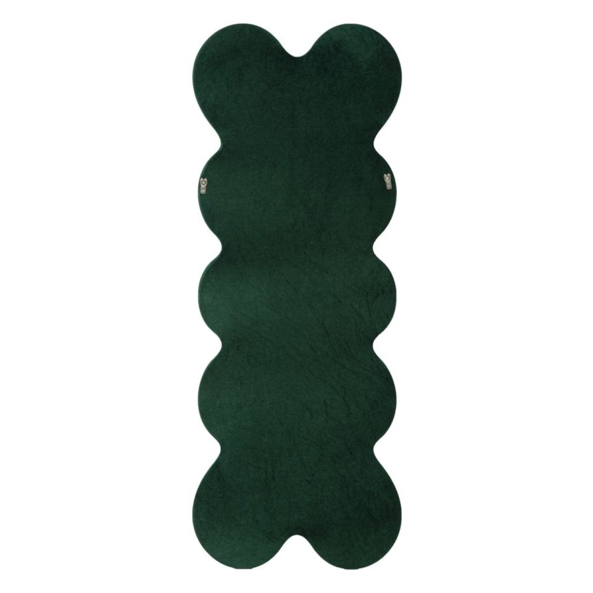 Miroir mural ondulé 60x160 cm Alex Velours Vert - vue 7