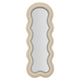 Miroir mural ondulé 60x160 cm LED inclus Clover Velours Crème