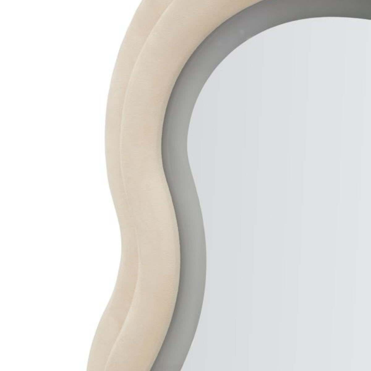 Miroir mural ondulé 60x160 cm LED inclus Clover Velours Crème - vue 6