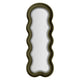 Miroir mural ondulé 60x160 cm LED inclus Clover Velours Vert
