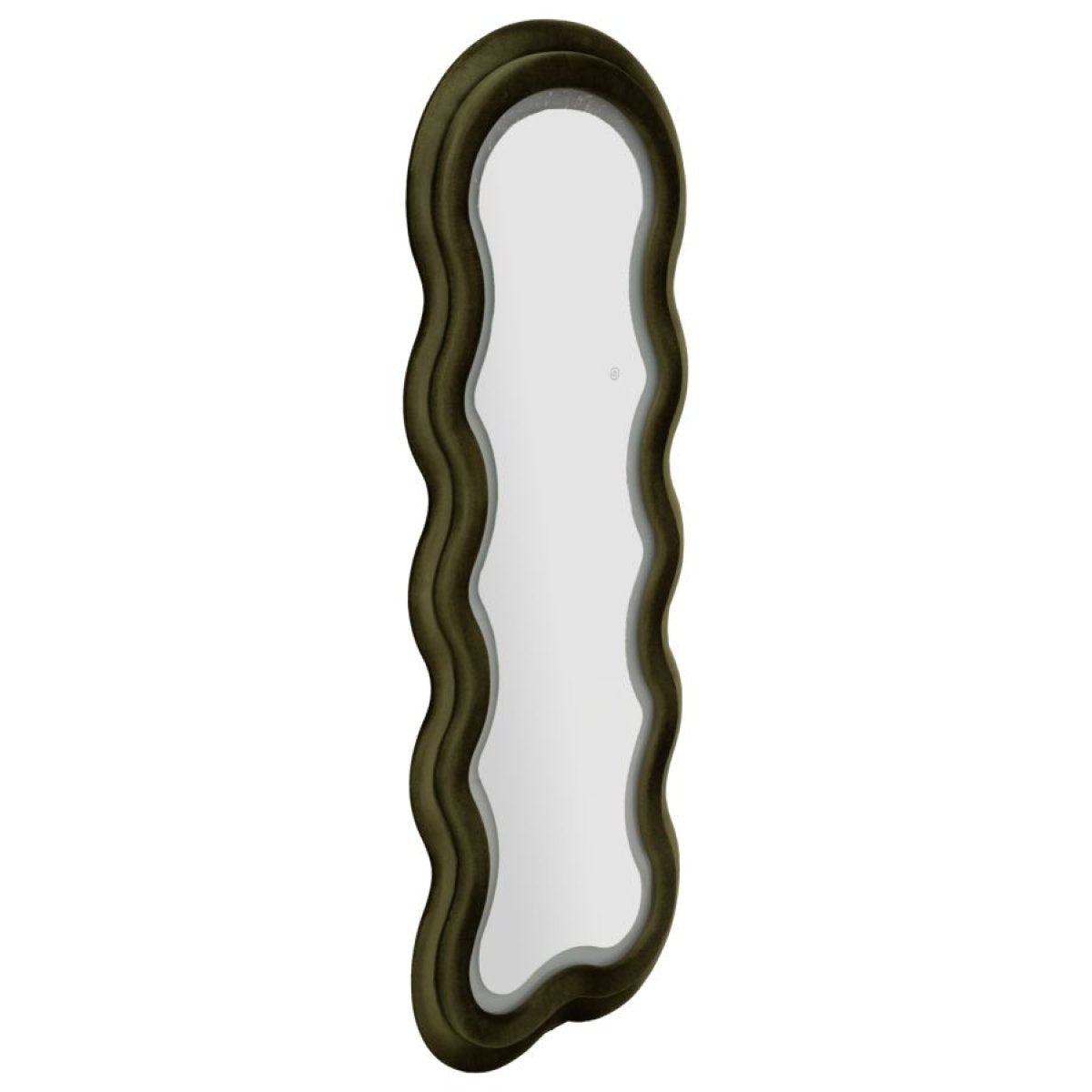 Miroir mural ondulé 60x160 cm LED inclus Clover Velours Vert - vue 3