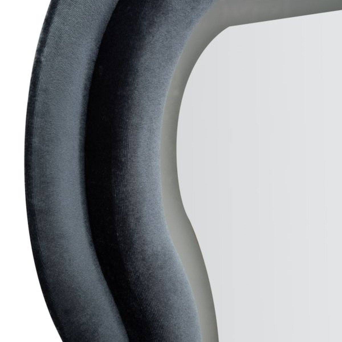 Miroir mural ondulé 60x160 cm LED inclus Jerry Velours Bleu - vue 4