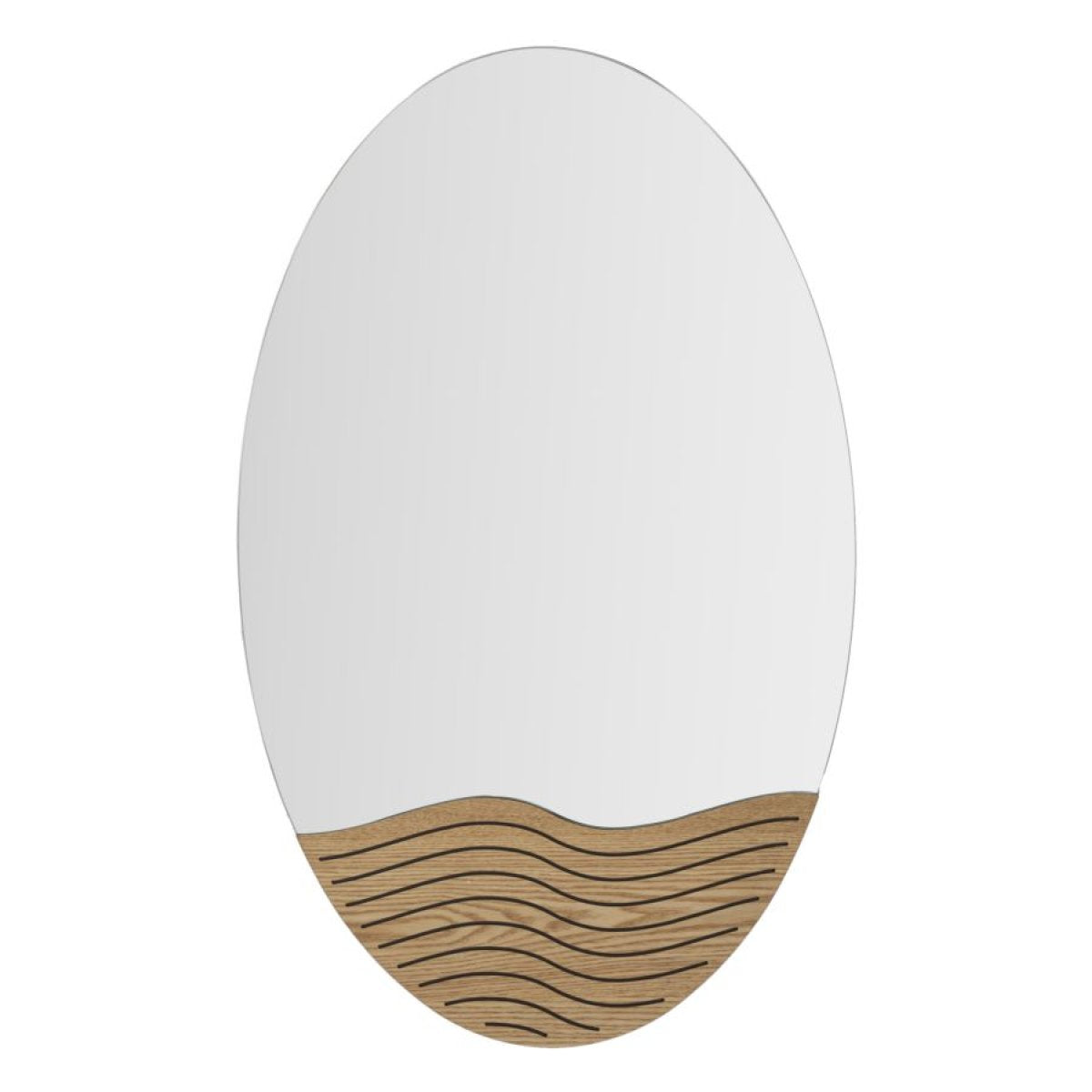 Miroir mural oval 50x80 cm Zaha Bois - vue 2