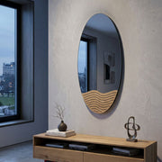 Miroir mural oval 50x80 cm Zaha Bois