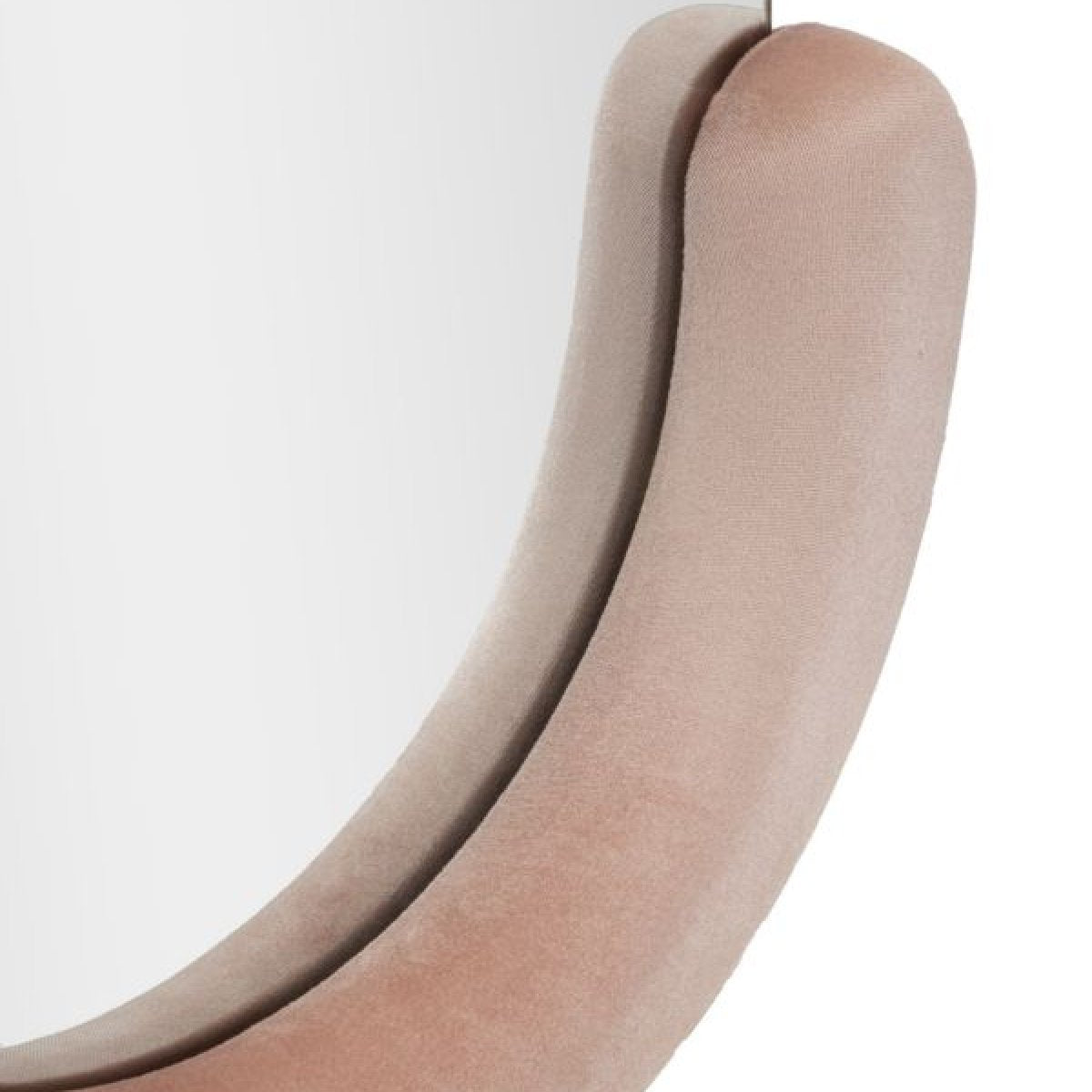 Miroir mural oval 60x160 cm Pamela Velours Rose - vue 4