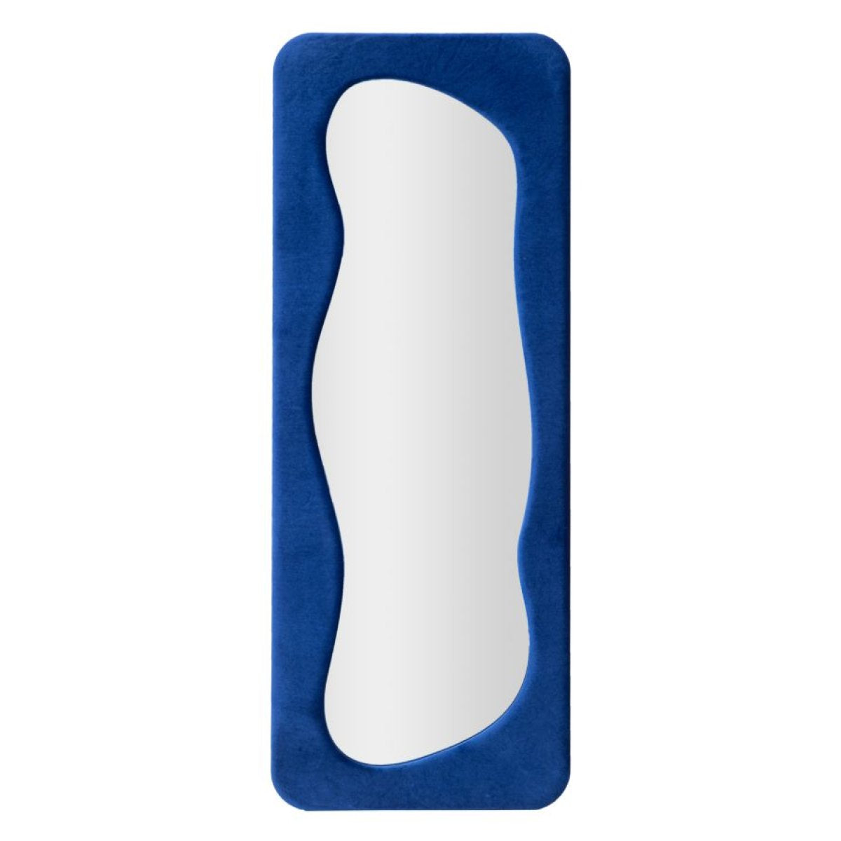 Miroir mural rectangulaire 60x160 cm Mandy Velours Bleu - vue 2