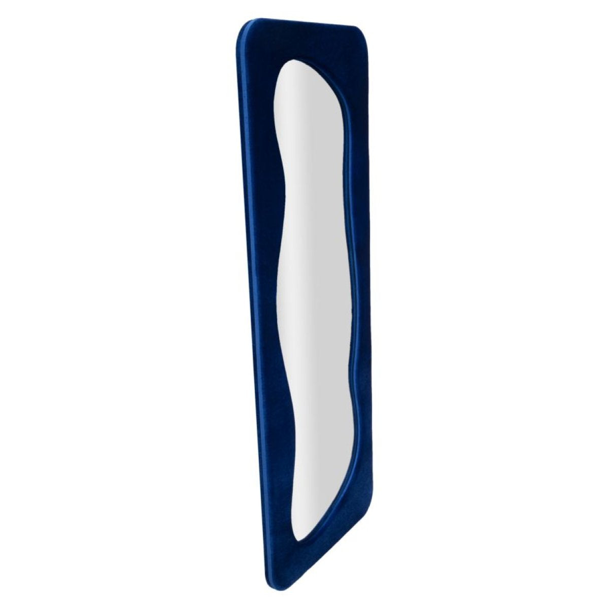 Miroir mural rectangulaire 60x160 cm Mandy Velours Bleu - vue 3