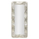Miroir mural rectangulaire 70x160 cm martelé Cosmo Argenté