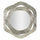 Miroir mural rond asymétrique 66x75 cm Soleria Argenté