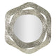 Miroir mural rond asymétrique 66x75 cm Soleria Argenté