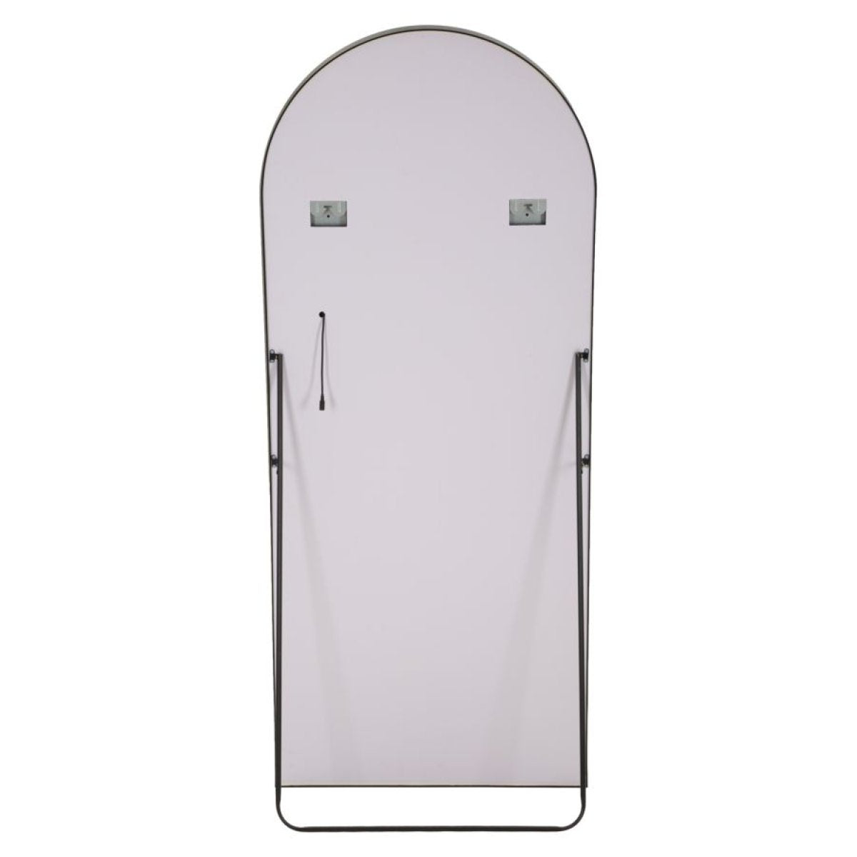 Miroir sur pied ou mural arqué 70x170 cm LED inclus Lumina Noir - vue 8