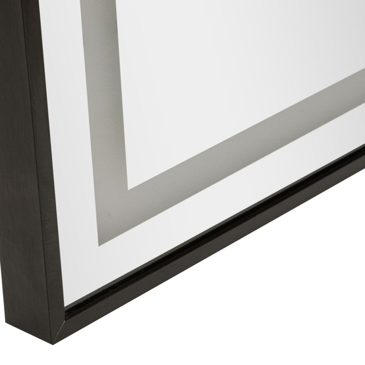 Miroir sur pied ou mural arqué 70x170 cm LED inclus Lumina Noir - vue 10