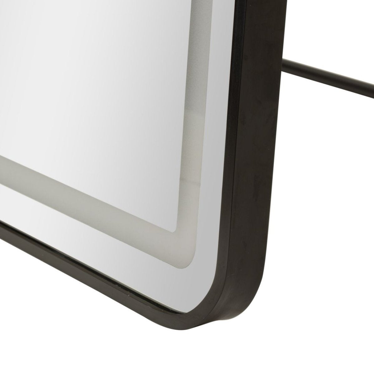 Miroir sur pied ou mural rectangulaire 70x170 cm LED Neva Noir - vue 10