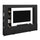 Meuble TV 5 portes 12 niches 260 cm Nala Bois noir