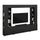 Meuble TV 5 portes 16 niches 260 cm Nala Bois noir