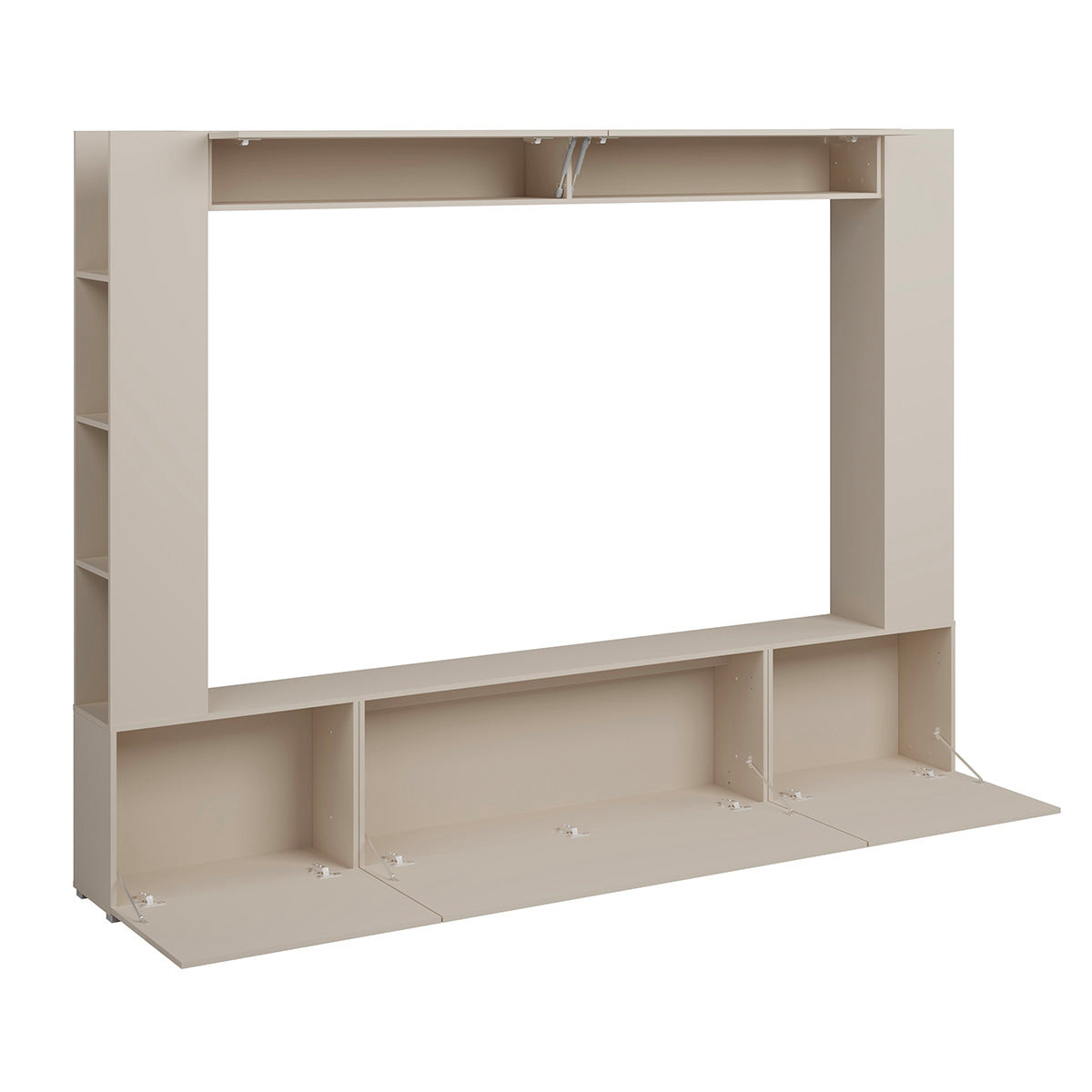 Meuble TV 5 portes 8 niches 260 cm Nala Cachemire - vue 5