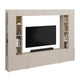 Meuble TV 5 portes 16 niches 260 cm Nala Cachemire