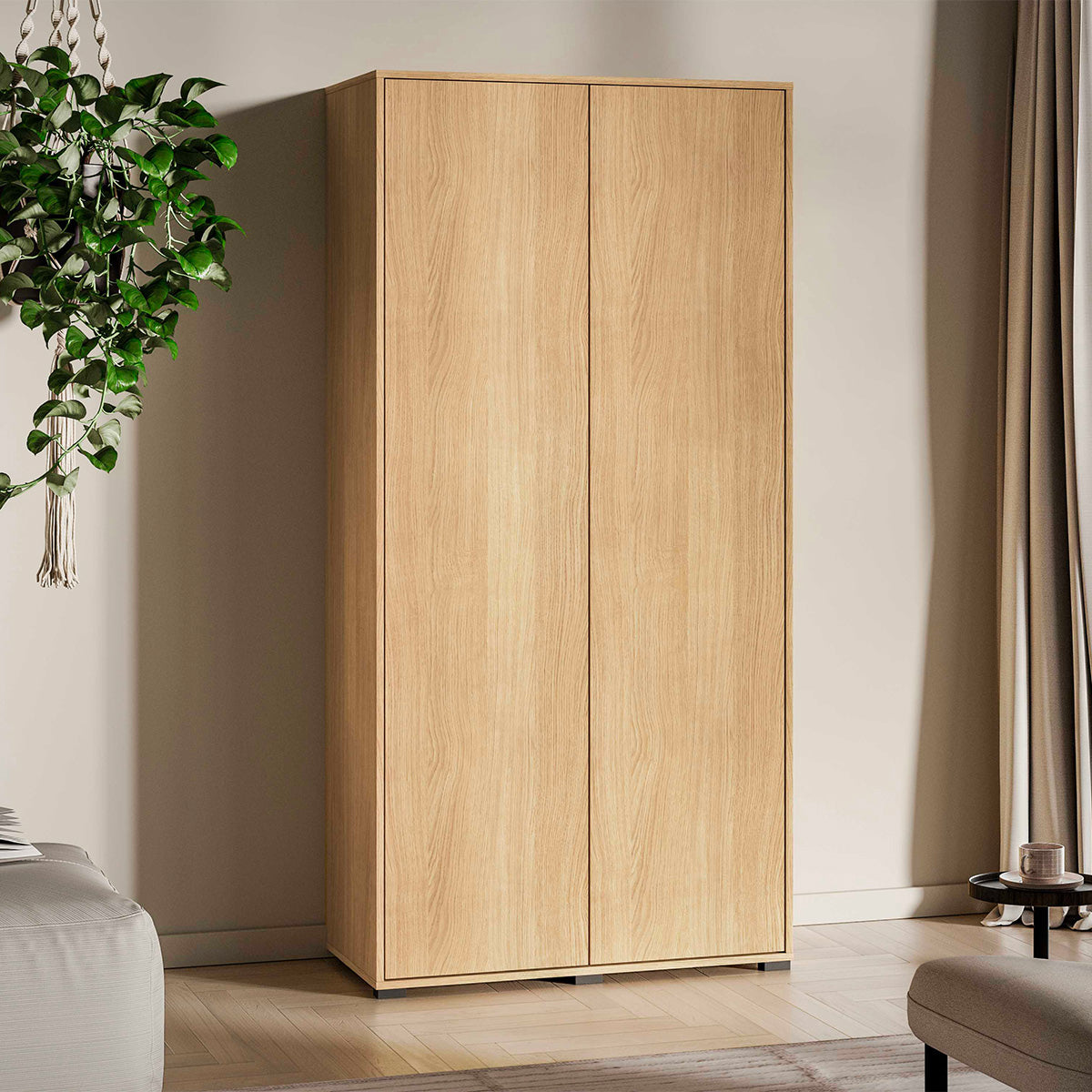 Armoire 2 portes Nila Bois - vue 3