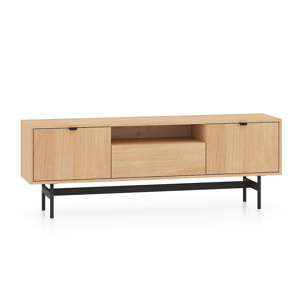 Meuble TV 3 portes 150 cm Nila Bois