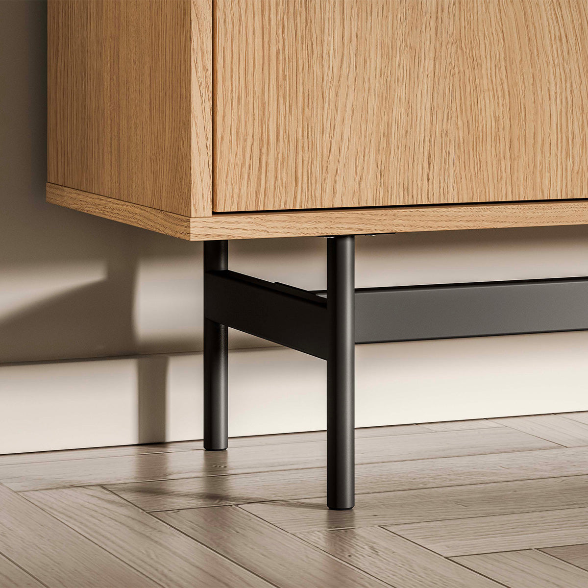Meuble TV 3 portes 150 cm Nila Bois - vue 6