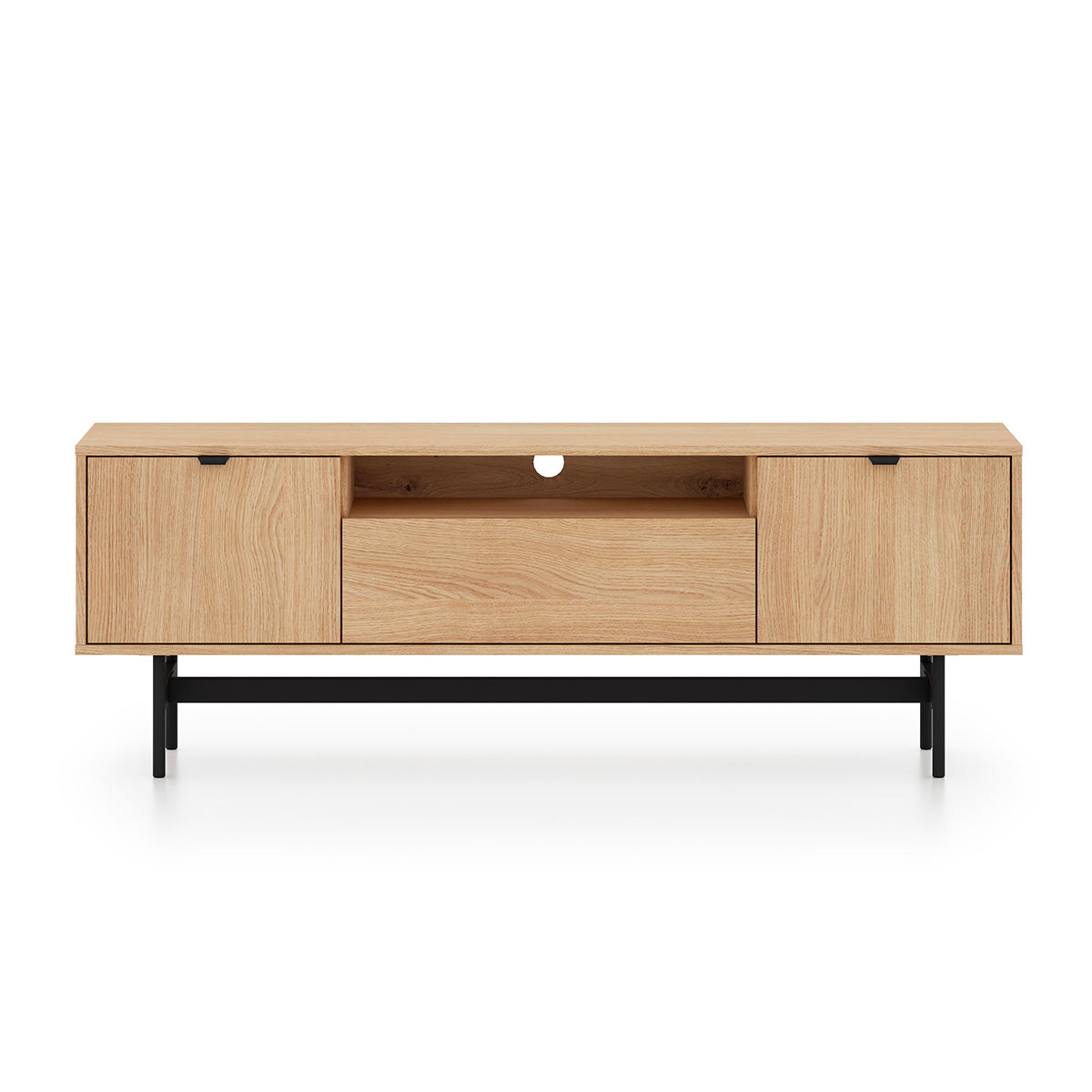 Meuble TV 3 portes 150 cm Nila Bois - vue 9