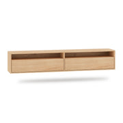 Meuble TV mural 2 portes 180 cm Nila Bois
